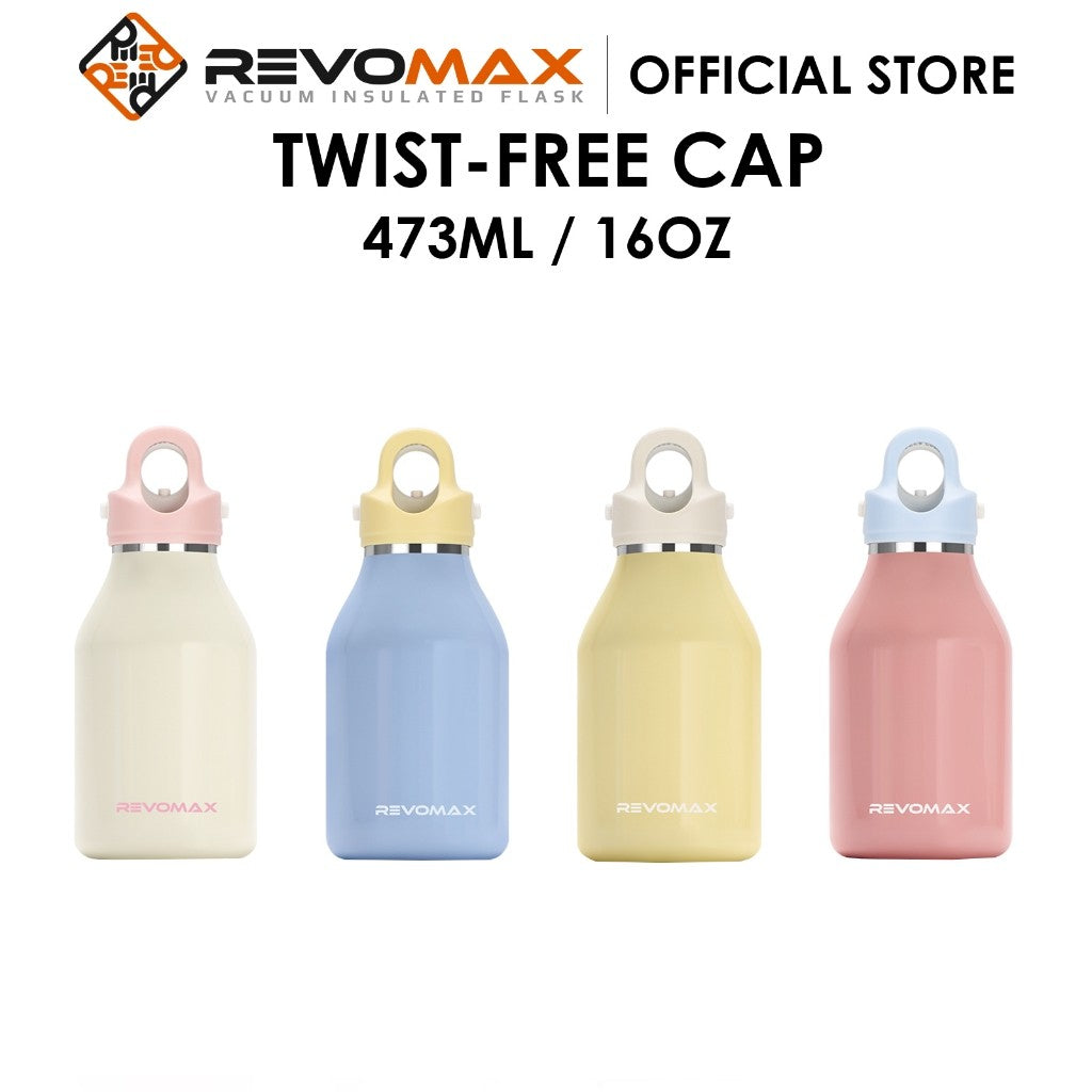 RevoMax Vacuum Insulated Thermal Water Bottle Flask - 473ml/16oz (Chic Series)