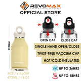 RevoMax Vacuum Insulated Thermal Water Bottle Flask - 473ml/16oz (Chic Series)